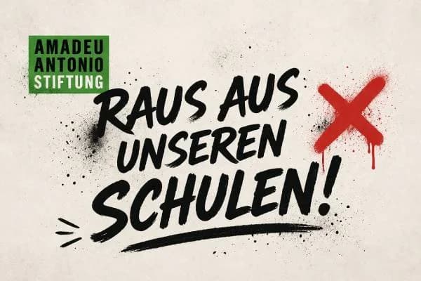 Pornoskandal Schleife Amadeu Antonio Stiftung Plakat Raus aus unseren Schulen Oberschule Schleife