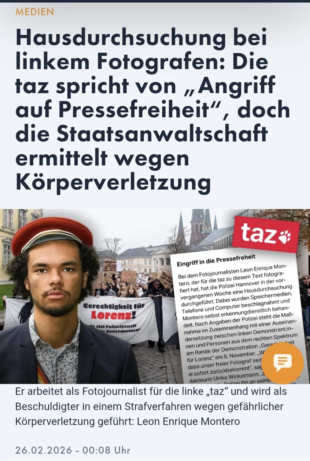 Hausdurchsuchung bei Linken Fotografen